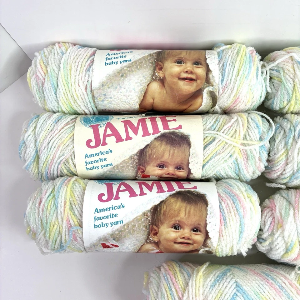 Lote de 7 madejas vintage de hilo marca León JAMIE #198 estampado floral azul rosa múltiple Foto 2 de 4