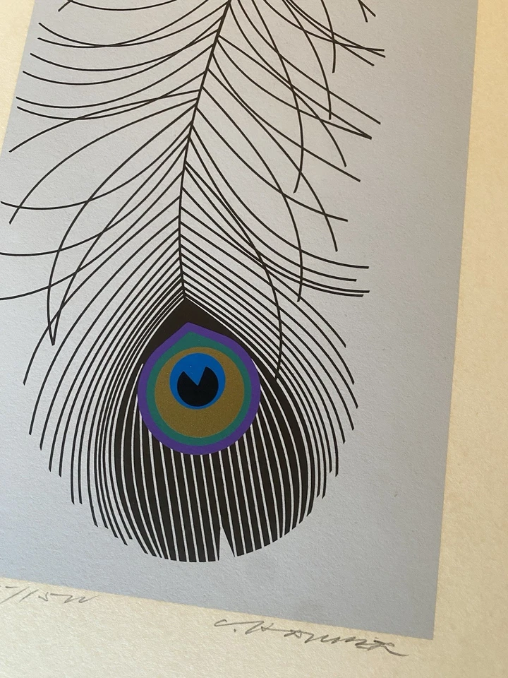 Charles Charley Harper Serigraph 精细羽毛麻雀 签名和编号 — 第 4/4 张图片