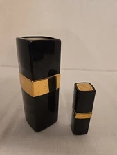 Chanel no 5 Vintage Refillable Bottles In Case Set Of Two Reg And Purse Size