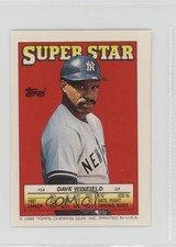 1988 Super Star Sticker Back Cards Dave Winfield Shane Rawley Bob Boone HOF 0au4