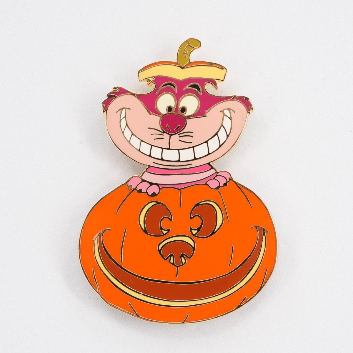 Cheshire Cat Halloween Disney Pin Alice in Wonderland Pumpkin Jack