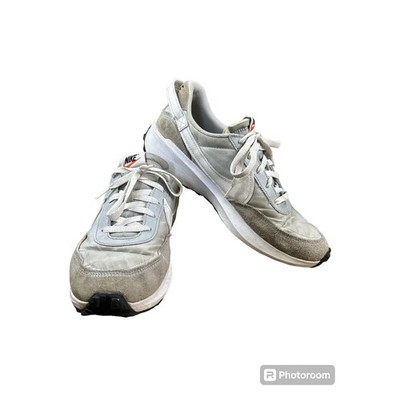 Men s Nike Waffle Debut Grey White Suede Lace Up Athletic Running Shoe Size 11