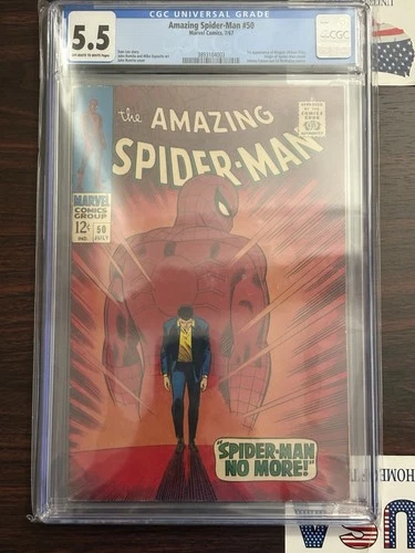 Amazing Spider-Man #50 CGC 5.5 First Kingpin And Iconic Cover