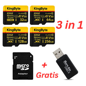 Micro SD Karte 256GB 128GB 64GB 32GB Speicherkarte Lesegerät Adapter Leser TF