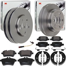 NK BREMSSCHEIBEN + BELÄGE + HANDBREMSE passend für MERCEDES A+B-KLASSE W169 W245