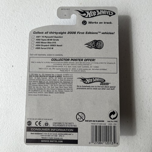 2005 HOT WHEELS PIÙ VELOCE CHE MAI RAGGI X LOTTO DI 8 AUTO #1-#8 NUOVE CON SCATOLA SPEDIZIONE GRATUITA - Foto 17 di 17