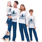 Awoscut Christmas Family Matching Pajamas Sets Christmas PJs Letter Print Top...