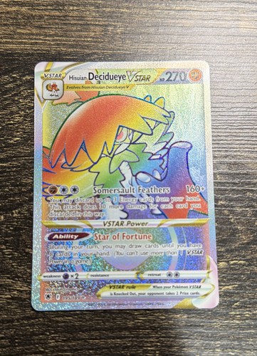 Hisuian Decidueye VSTAR (Secret) 195/189 Swsh10: Astral Radiance Holo