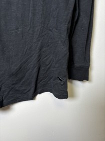 Victoria's Secret Pink long-sleeve Campus Crew tee with a black and leopard Sz S
