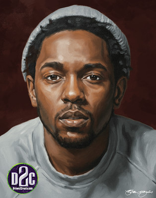 One Of Kind Acrylic Painting / Kendrick Lamar