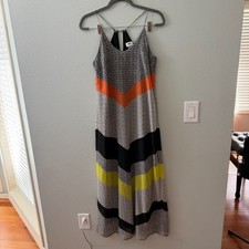 Old Navy Strappy Slip Dress Chiffon Womens SMALL Multicolor Boho