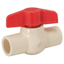 GRAINGER APPROVED 48636 Manual 2-Way Ball Valve,Slip,CPVC 447M22