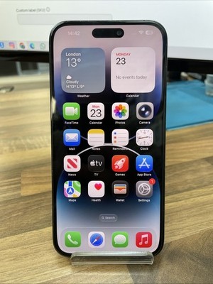 Apple iPhone 14 Pro Max 128GB Schwarz Entsperrt 87% Akku Top Zustand