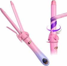 Automatic Rotating 2 in 1 Curler & Straightener- 30s Fast Pre-Heating, Auto Off