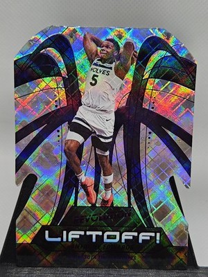 2024-25 Panini Revolution Anthony Edwards Liftoff Cosmic #75/99 Die-Cut Wolves