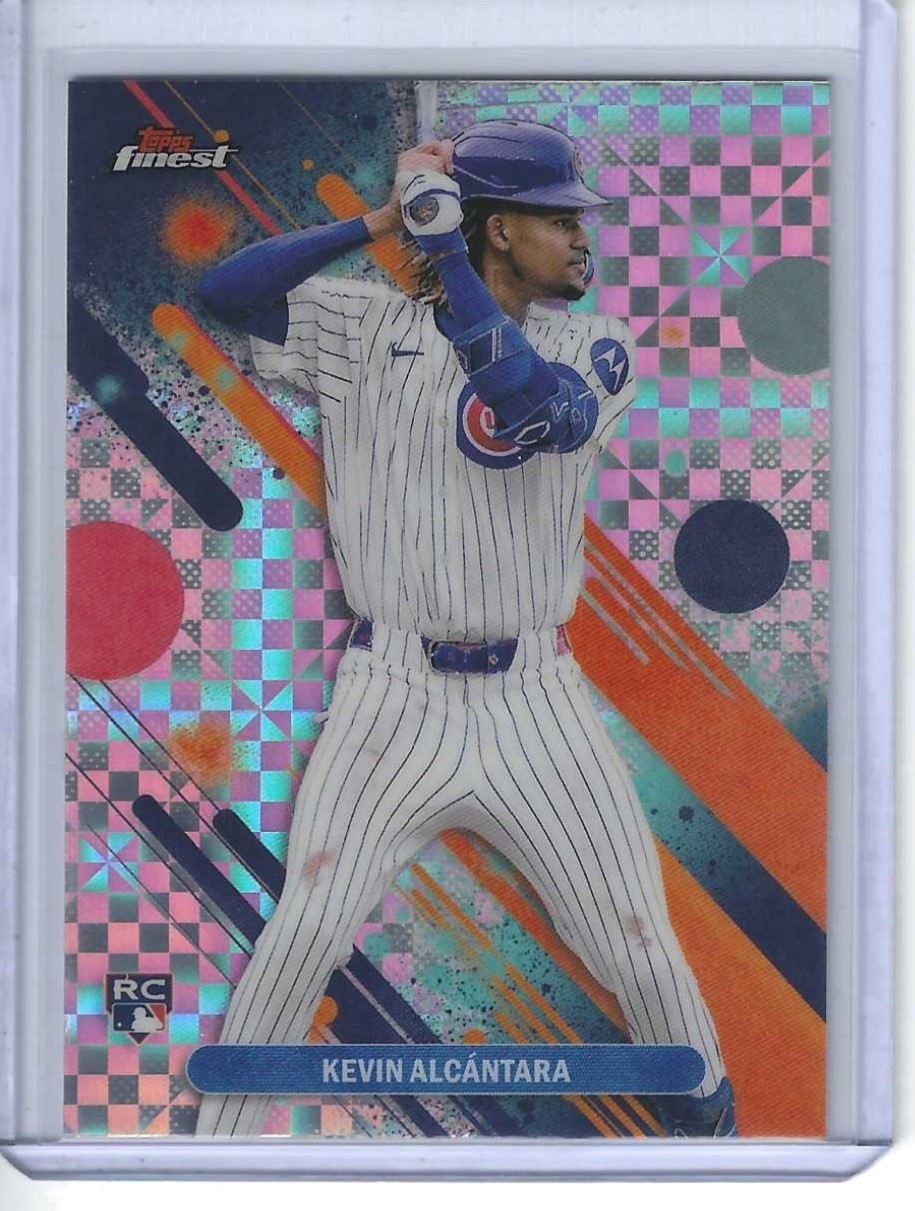 2025 TOPPS FINEST #33 KEVIN ALCANTARA RC SP CHECKERBOARD REF COMMON CHI CUBS
