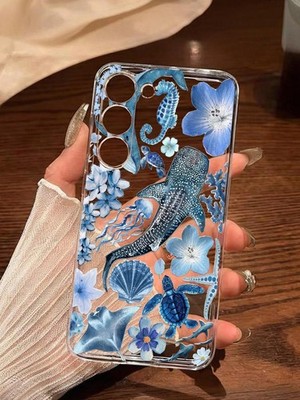Blue Ocean Marine Soft Phone Case For Redmi Note 11 Pro 5G/4G With Whale Turtle