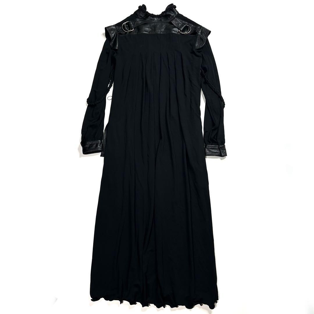 Celine Phoebe Philo long leather dress Size 34 2017AW | eBay