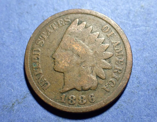 1886 Type 2 Indian Cent  Good