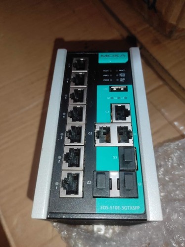 Moxa EDS-510E-3GTXSFP Ethernet Internet Netzwerk Switch - Bild 2 von 3
