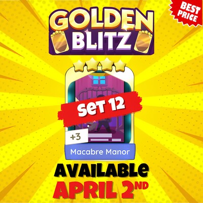 MACABRE MANOR - Monopoly_Golden Blitz - Set 12  FAST DELIVERY  [ENDED]