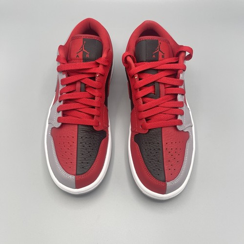 Nuevas Nike Air Jordan 1 Low SE Gimnasio Rojo/Negro/Blanco/Gris Cemento #Mujer/Talla 8 - Imagen 8 de 15
