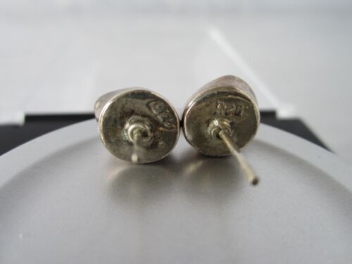 ALTER VINTAGE MASSIV STERLINGSILBER ECHTE NATÜRLICHE WEISSE PERLE BRAUT OHRSTECKER - Bild 6 von 10