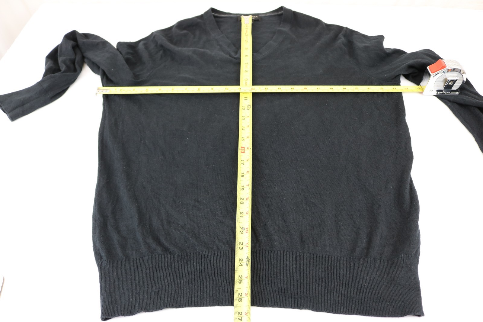 banana republic sz XL luxury blend silk long sleeve sweater black cashmere image 5