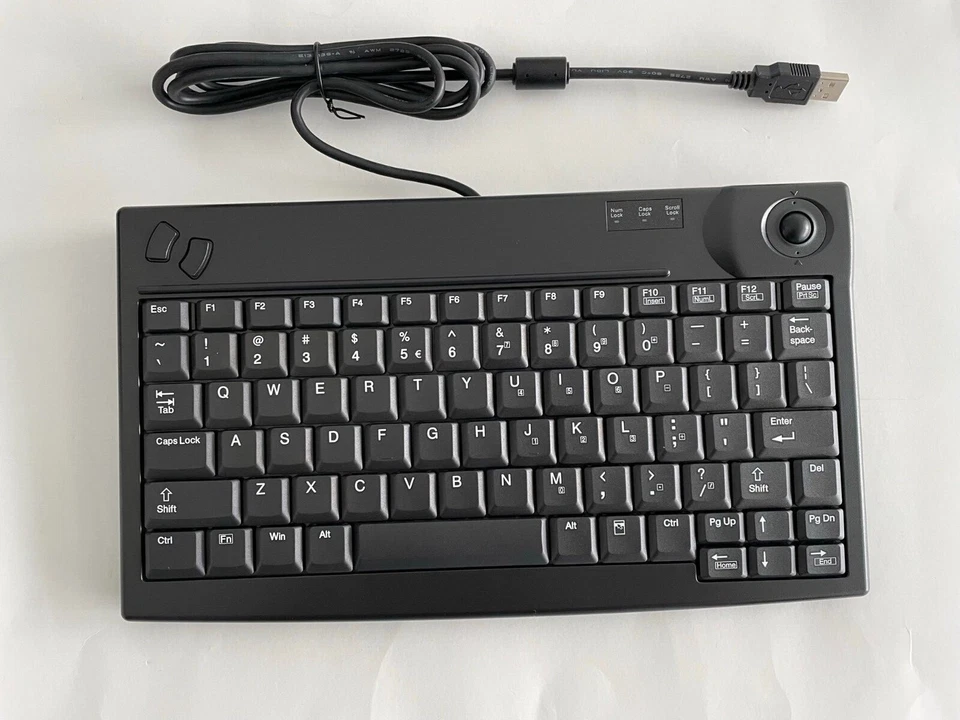 ACTIVE KEY AK-440 TU-B/US KEYBOARD WITH BUILT IN TRACKBALL 
