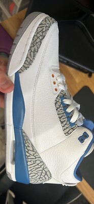 Size 11.5 - Jordan 3 Retro Mid Washington Wizards Air Jordan 3 Retro Washington Wizards Size 11.5 White Blue  main image 2