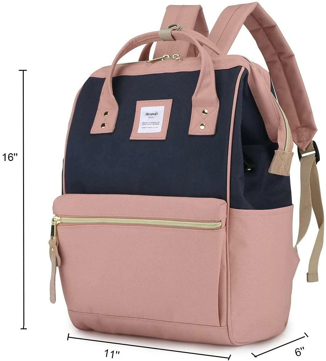 Himawari travel school backpack with usb charging port 15.6 inch doctor work bag sale