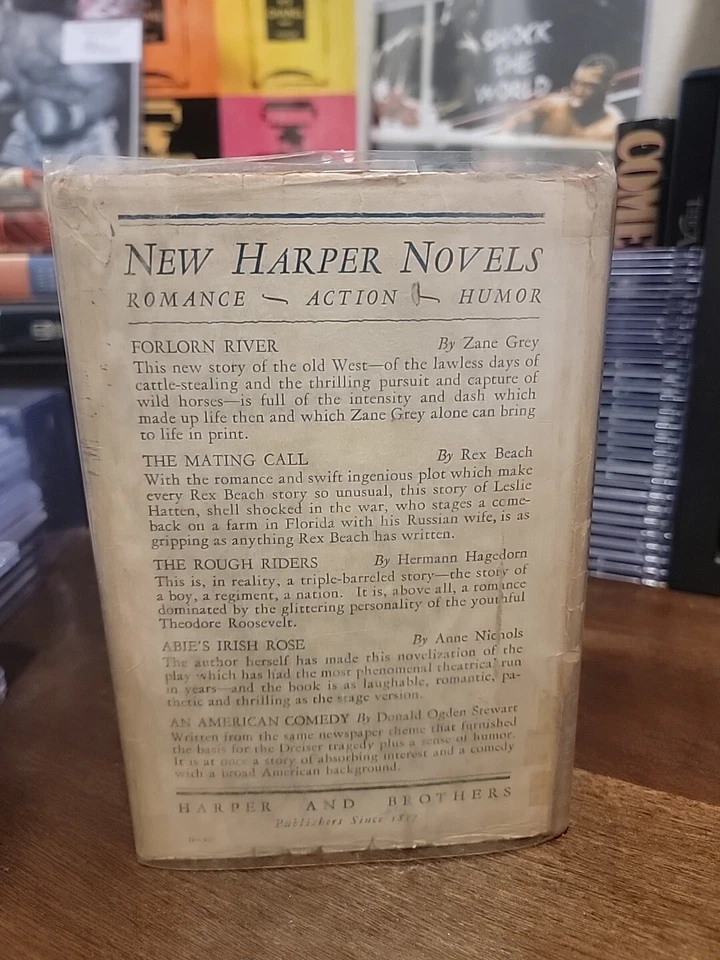 ZANE GREY, FORLORN RIVER 1927, 1ST EDITION H-B, 1ST EDITION, 1ST PRINT VG - Image 3 of 4