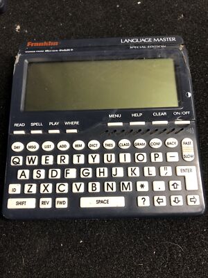 Franklin LM 6000 SE The Speaking Language Master SE.  For Parts. See Pics. JHB2