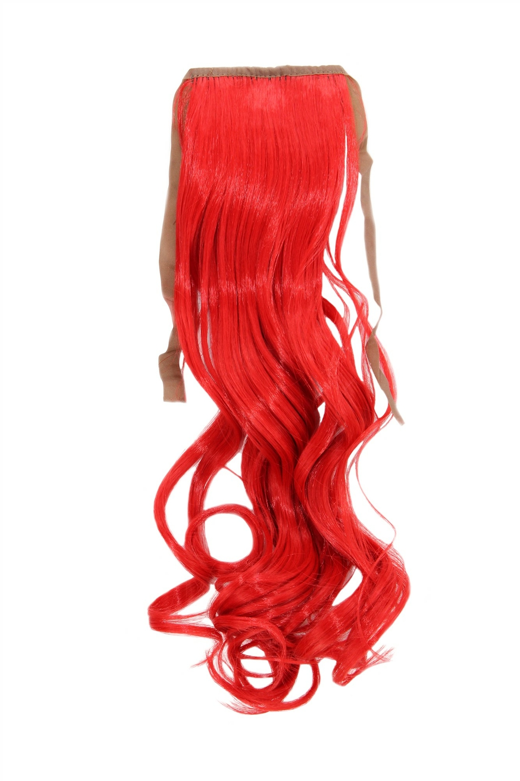 Wavy Red Hairpiece Ponytail 45Cm YZF-TC18-113 Hair Clip Hair Extension