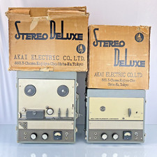 Akai Stereo Deluxe 1959 Reel To Reel Tube Preamps - Rare Vintage Tape Recorder
