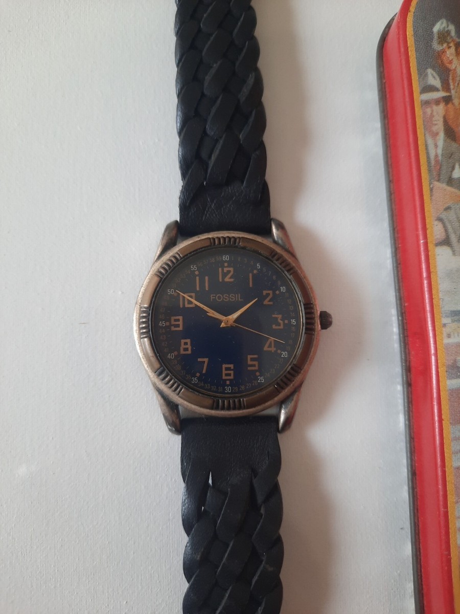 Genuine Authentic Fossil Watch EC-6835 Hong Kong Black