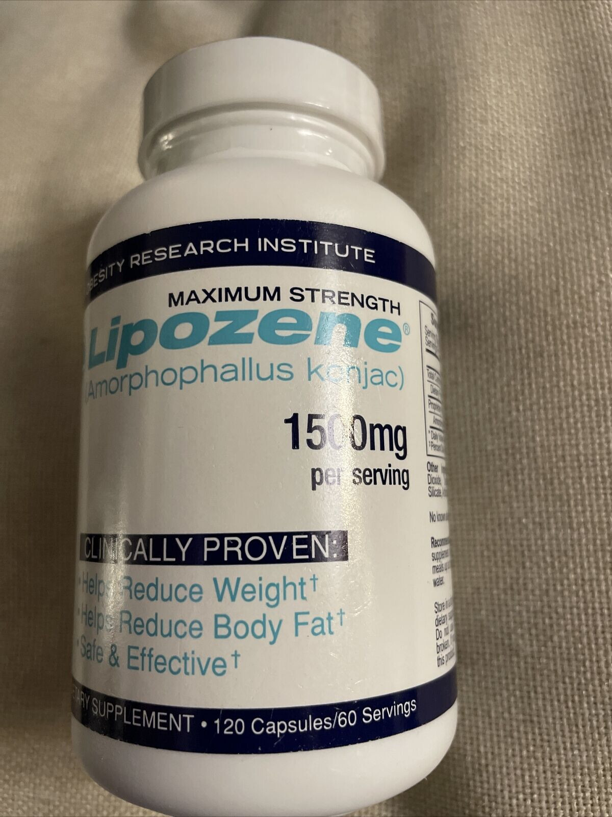 Lipozene Diet Pills Maximum Strength Fat Loss Formula 1500mg 120