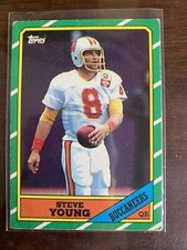 1986 Topps - D* on Copyright Line #374 Steve Young (RC)