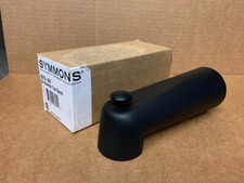 Symmons Matte Black Bathtub Spout with Diverter