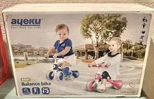 Ayeku Black Orange Easy Installation Mini Baby Balance Bike