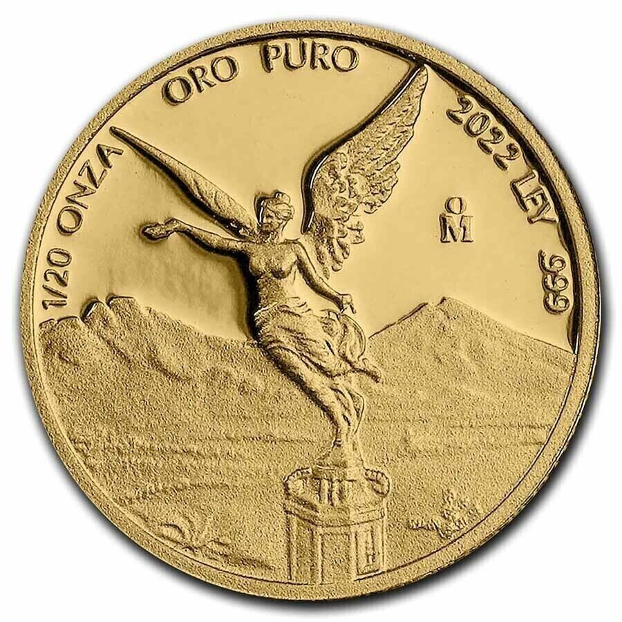 2019 Mexico 1/20 oz Onza Proof Gold Libertad Coin - In Mint