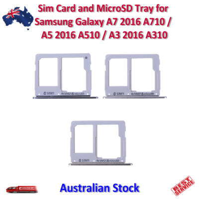 Sim Card MicroSD Tray for Samsung Galaxy A7 2016 A710/A5 2016 A510/A3 2016 A310