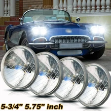 DOT 5 3/4" 5.75" Halogen Headlights Hi/Lo Beam for Chevrolet Corvette C1 C2 C3