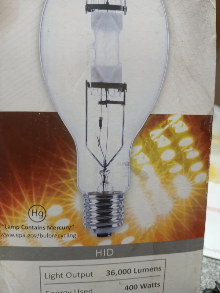 Sunlite 03663-SU MH400/U/MOG M59 Metal Halide Lamp 400W Mogul Base (E39) 36000lm - Image 2 of 4