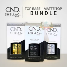 CND Shellac Set 3 Original Top Base + Matte Top 0.25 oz Each