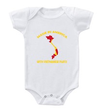 Made In America With Vietnamese Parts Baby Bodysuit One Piece