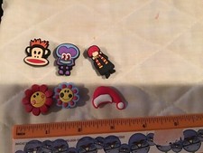 Paul Frank Jules Lot Of 6 Crocs,Bracelet Charms Jibbitz Potter Spongebob