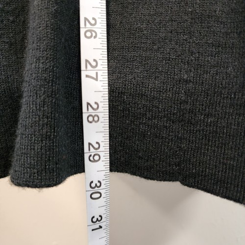 Tahari Strickjacke Pullover M schwarz vorne offen entspannt kuschelig adrett akademisch Taschen - Bild 6 von 9