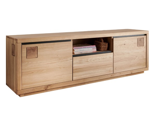 Tv-Schrank Tv-Unterteil Sideboard Wohnzimmerschrank Caldera Ii Wildeiche Massiv-image