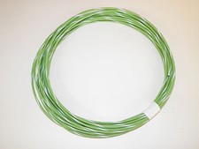 AUTOMOTIVE WIRE 18GAUGE HIGH TEMP GXL 25FEET LT GREEN/WHITE MOTORCYCLE CAR TRUCK